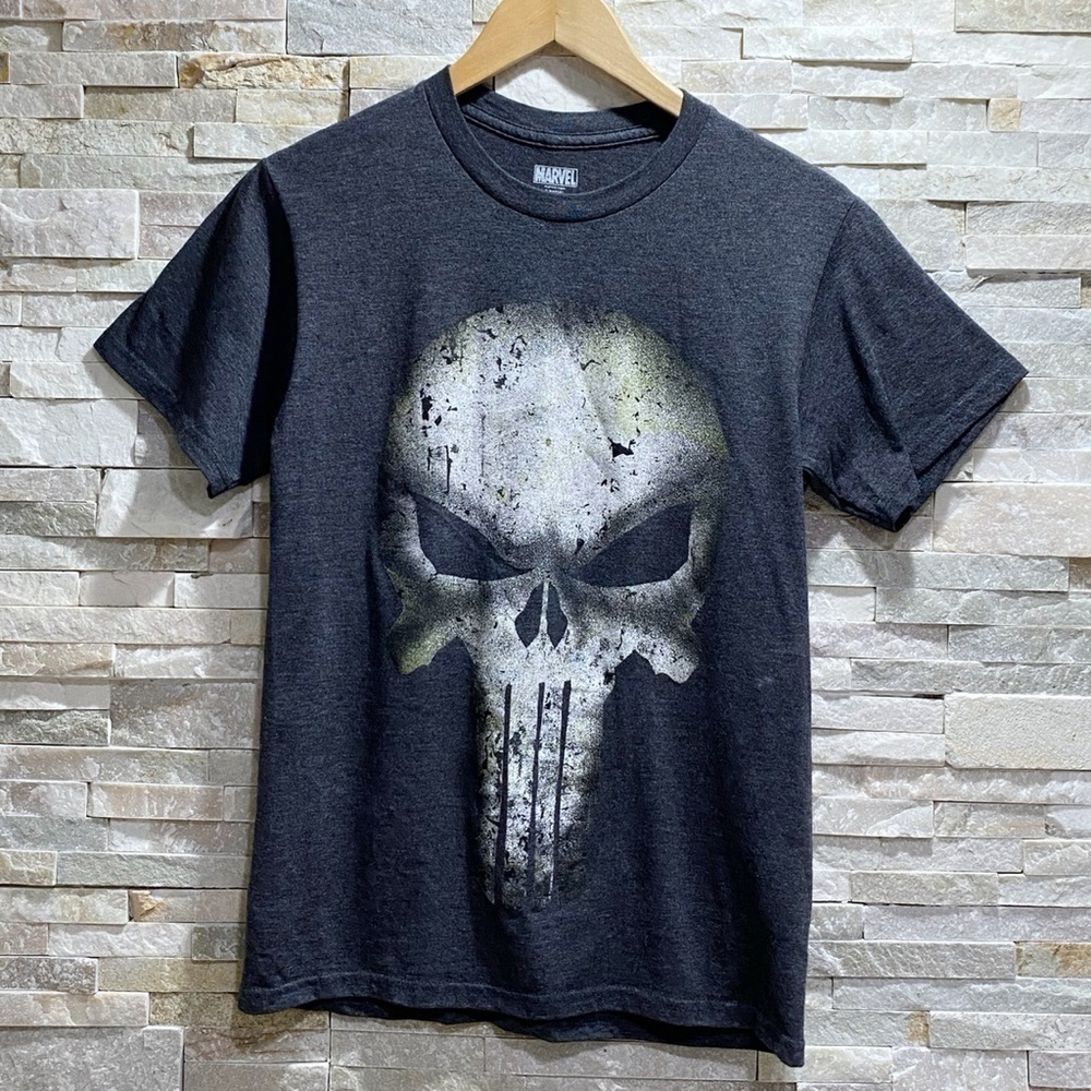 Marvel Comics Men's Punisher Big Skull Logo Tee